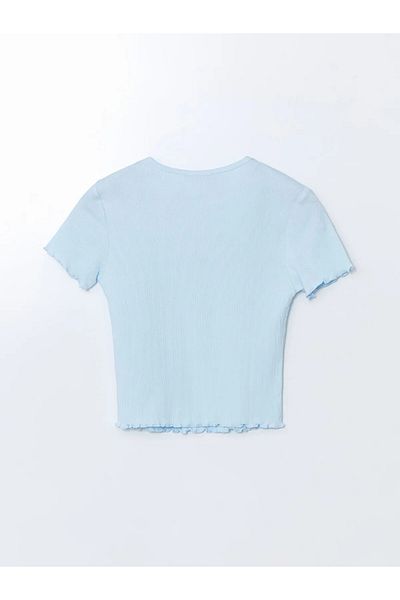 LC Waikiki Tricou de damă cu gât cu flori