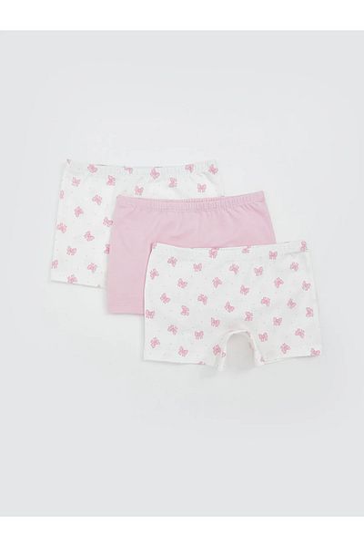 LC Waikiki Φιόγκος εμπριμέ για κορίτσια Boxer 3 τεμαχίων
