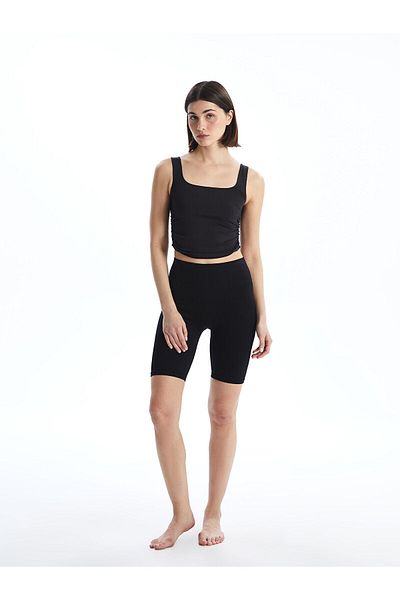 LC Waikiki Square Neck Crop Women's Athlete