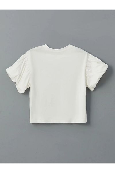 LC Waikiki Crew Neck Girl's T-Shirt and Skirt