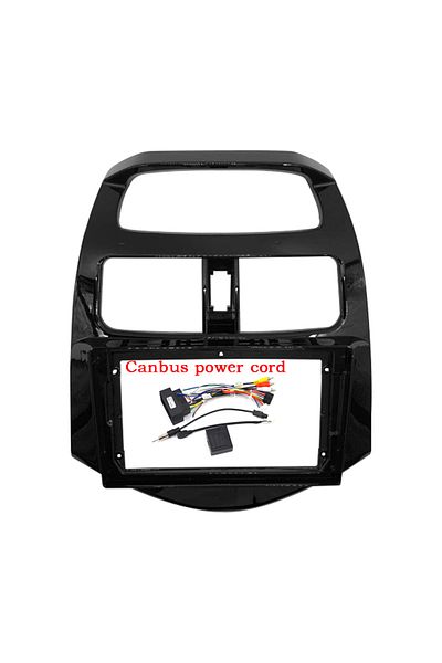 Choice black uv-canbus 9 Inch Radio Fascias for Chevrolet Spark 2010-2016 Double Din DVD Stereo Panel Dashb