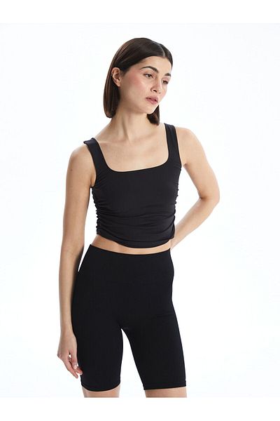 LC Waikiki Square Neck Crop Women's Athlete