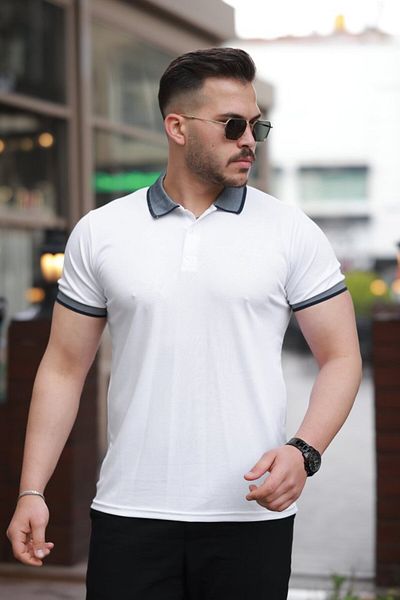 TRENDMEN Ανδρικό κοντομάνικο μπλουζάκι Myterrax με γιακά Kagi