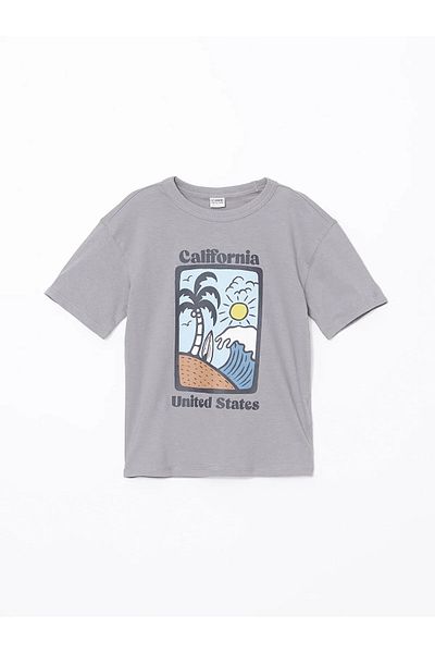 LC Waikiki California Printed Boys' T-Shirt Set of 2