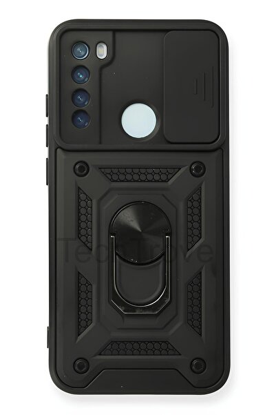 TechTrove Xiaomi Redmi Note 8 Kılıf Sürgülü Kamera Korumalı Yüzüklü Stand Ola...