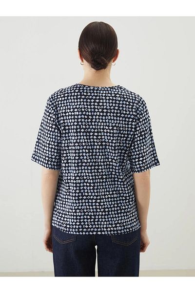 LC Waikiki Γυναικείο T-Shirt με μοτίβο με λαιμόκοψη