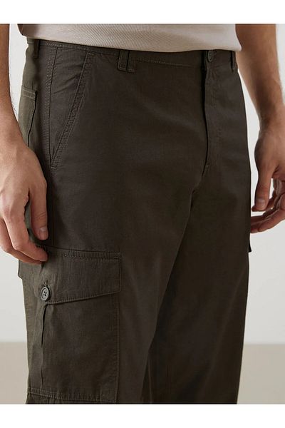 LC Waikiki Standard Fit Gabardine Men's Cargo Shorts