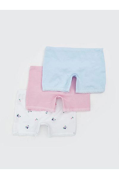 LC Waikiki Printed Girl's Boxer Set of 3