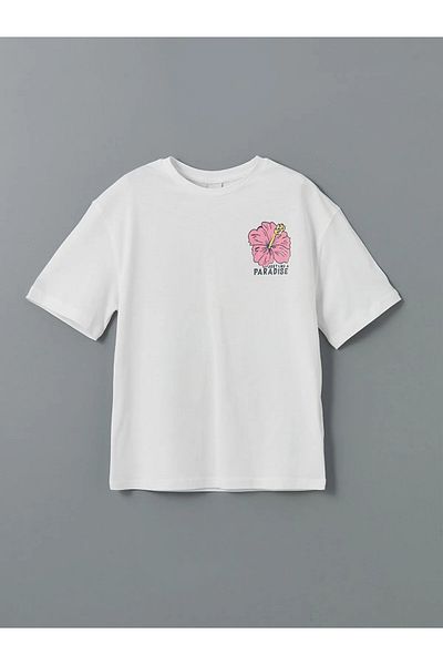 LC Waikiki Tricou pentru fetiță cu gât
