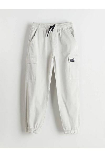 LC Waikiki Boys' Cargo Jogger Pants with Elastic Waist