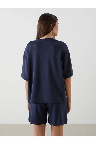LC Waikiki Crew Neck Printed Oversize Women's T-Shirt