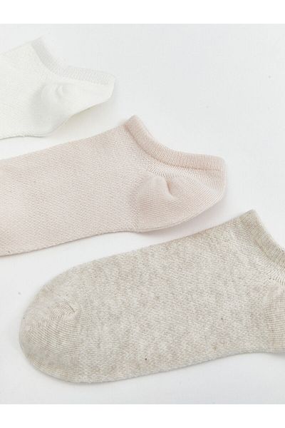 LC Waikiki Women's Plain Booties Socks 5-Pack