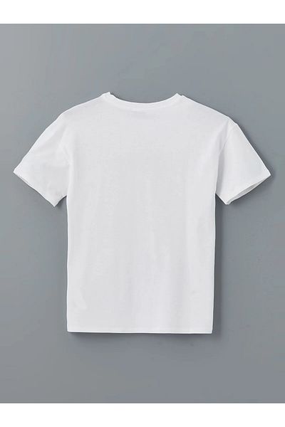 LC Waikiki Γυναικείο μπλουζάκι με στάμπα Crew Neck