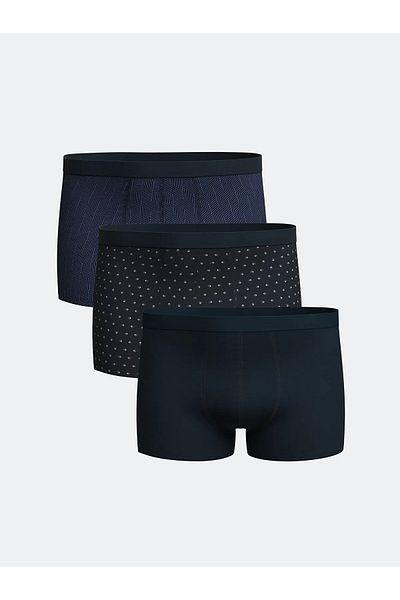 LC Waikiki Standard Fit Cotton Flexible Ανδρικό Boxer 3 τεμαχίων