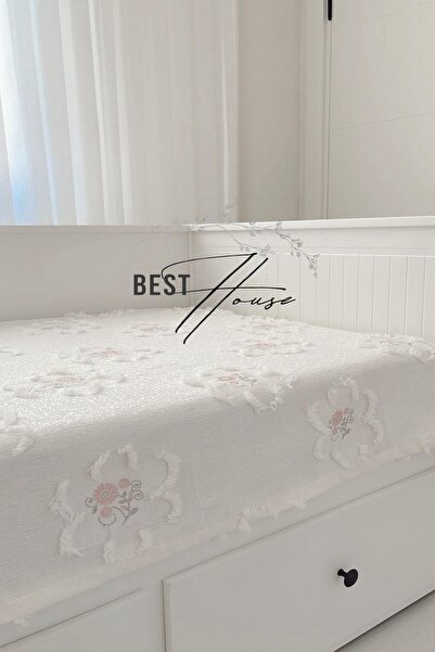 best house decor NAKIŞLI DİVAN ÖRTÜSÜ KOLTUK ÖRTÜSÜ PİKE YATAK ÖRTÜSÜ