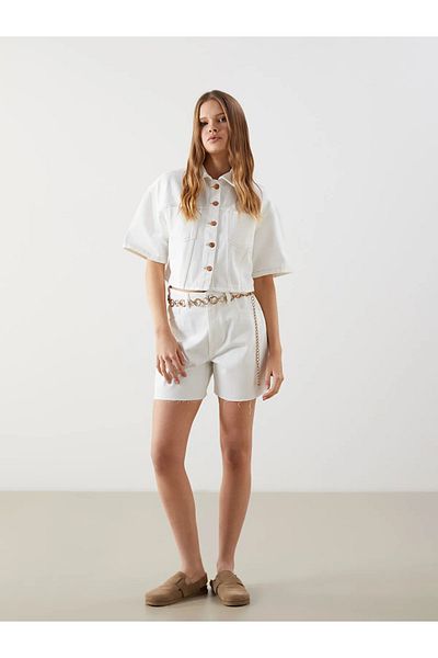 LC Waikiki Cămașă de jeans pentru femei Crop