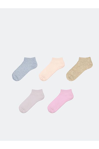 LC Waikiki Women's Plain Booties Socks 5-Pack