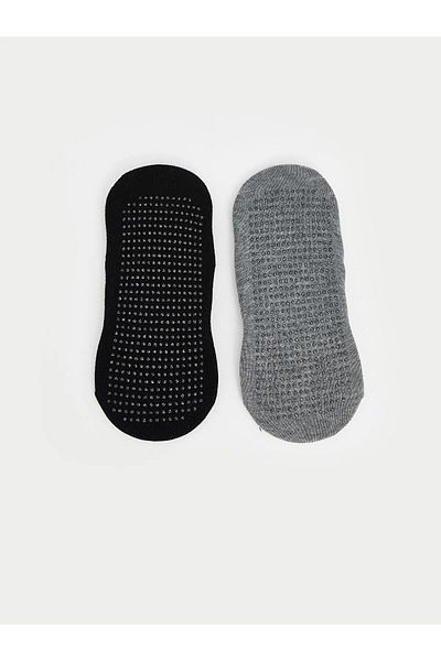 LC Waikiki Women's Plain Yoga and Pilates Socks 2-Pack