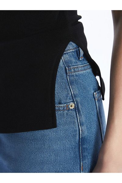 LC Waikiki Crop pentru femei cu decolteu fără bretele