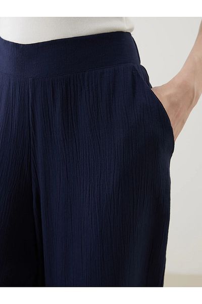 LC Waikiki Elastic Waist Textured Women's Trousers