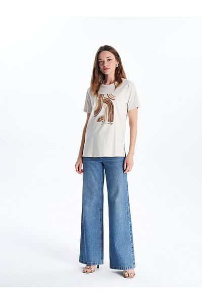 LC Waikiki Crew Neck Printed Women's T-Shirt