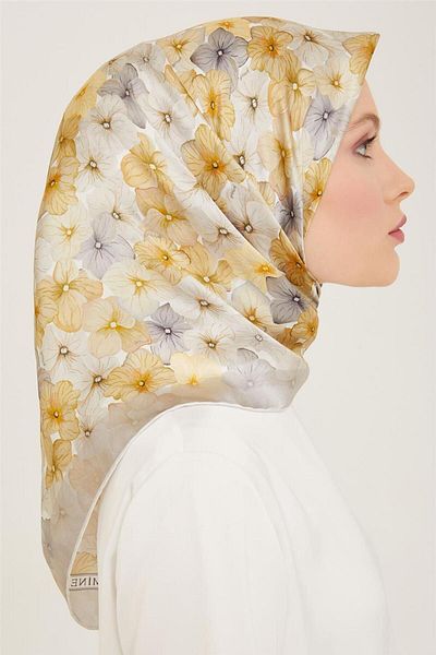 Armine Sura Silk Scarf 9108D (S)-34