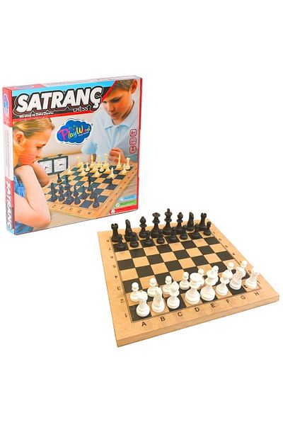 Play Wood Wooden Chess 6+