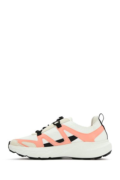 Derimod Acbc X Derimod Women's Beige Lace-Up Thick Soled Fabric Sneaker 25Sfd43556F