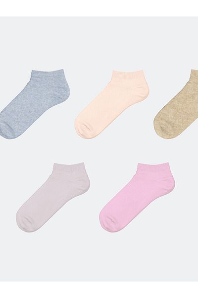 LC Waikiki Women's Plain Booties Socks 5-Pack