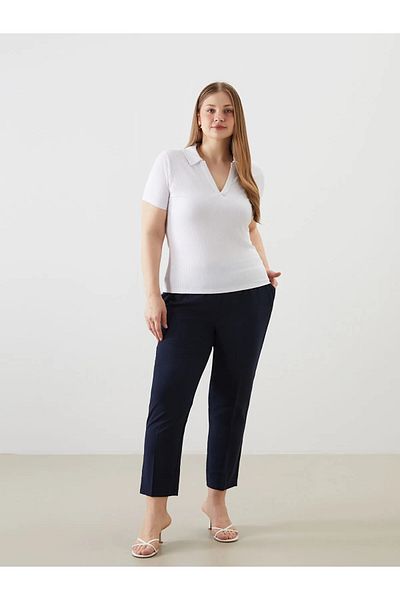 LC Waikiki Carrot Cut Women's Trousers with Elastic Waist