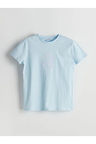LC Waikiki Tricou pentru fetiță cu gât roșu