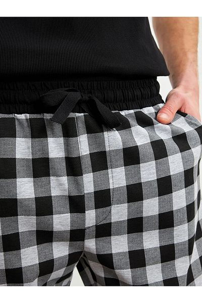 LC Waikiki Ανδρικές πιτζάμες καρό κανονικής φόρμας