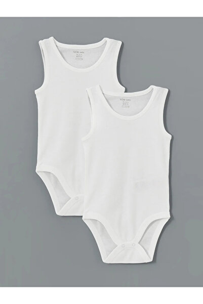 LC Waikiki Organic Fabric Baby Boy Snap Bodysuit 2 Pack