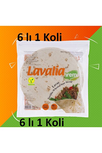 Lavalia Vegan Tortilla Lavaş Ekmeği 33 Cm 1890 gr*6 lı 1 Koli