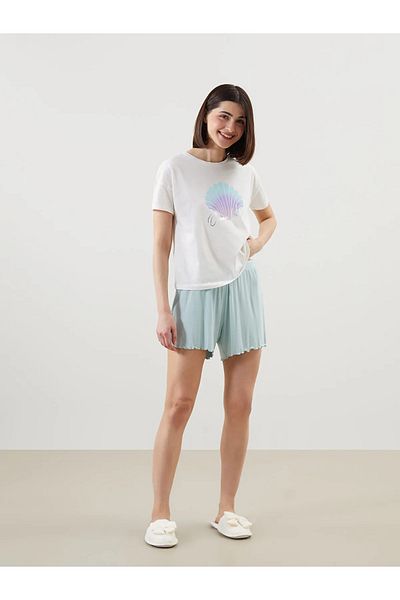 LC Waikiki Pantaloni scurți pentru femei cu talie elastică
