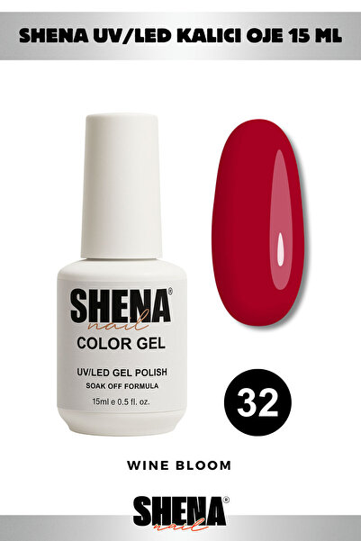 Shena Kalıcı Oje 15 ml - 32 Kan Kırmızı - Uv/led Gel Polish ❤ From Dubai