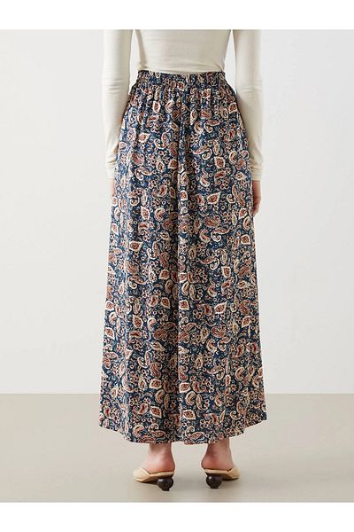 LC Waikiki Patterned Women's Skirt with Elastic Waist