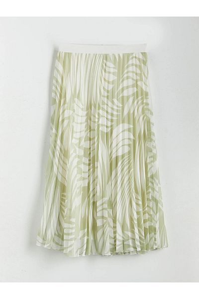 LC Waikiki Fusta plisata din sifon cu model cu talie elastica