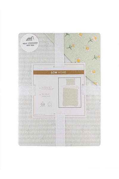 LC Waikiki Floral Patterned Single Duvet Cover Set