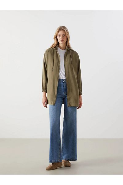 LC Waikiki Hooded Plain Oversize Women's Tunic