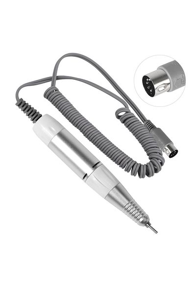 MOSKANY White 5 Pin Electric Nail Drill Pen Handle File Polish Grind Machine Handpiece Manicure Pedicure Too