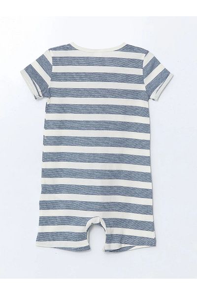 LC Waikiki Crew Neck Baby Boy Combed Cotton Jumpsuit 2-Pack