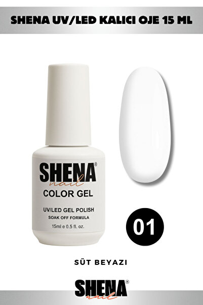 Shena Kalıcı Oje 15 Ml - 01 Süt Beyazı - UV/LED Gel Polish ❤ From Dubai