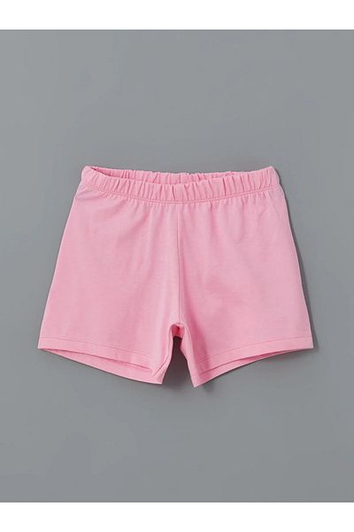 LC Waikiki Set de pijamale pentru fete cu gât crew cu pantaloni scurți