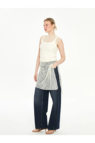 LC Waikiki Asymmetric Cut Lace Women's Tunic