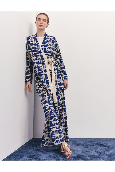 KYR Side Tie Double Suit Indigo