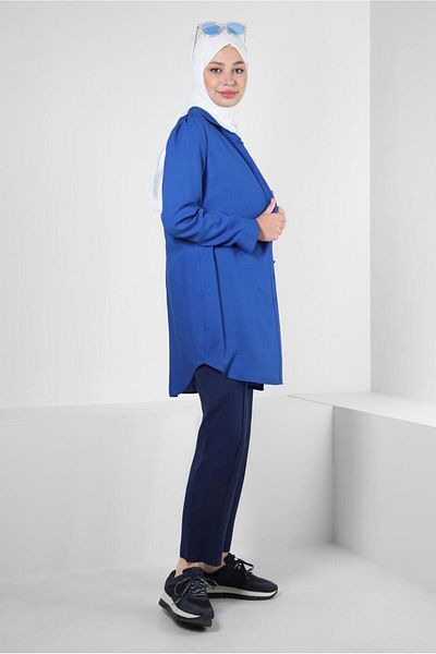 Alvina SHIRT COLLAR BUTTONED TUNIC 43892