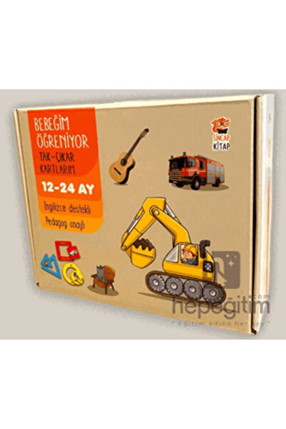 Sincap Kitap Bebeğim Öğreniyor - Tak Çıkar Kartlarım Renkler Şekiller (12 - 2...