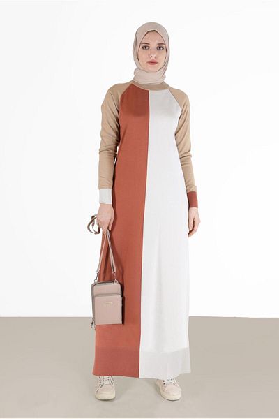 Alvina TRICOLOR TRICOT DRESS 42084