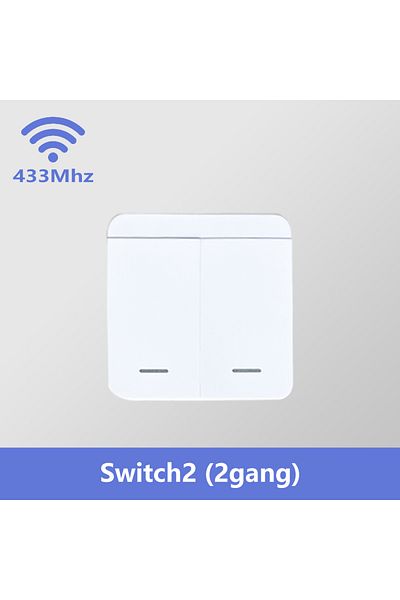 Choice 2gang switch RF 433 MHz Smart Switch Mini DIY Wireless Remote Control Light Relay Receiver 1/2/3 Gan
